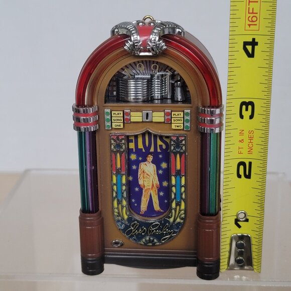 Vintage  Carlton Cards 1997 Elvis Jukebox Lights Music Ornament 3rd in A Series - Picture 16 of 17